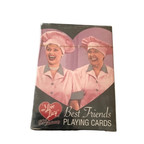 I Love Lucy Best Friends Playing Cards Standard Size 2011 Holiday Stocking - Picture 1 of 3
